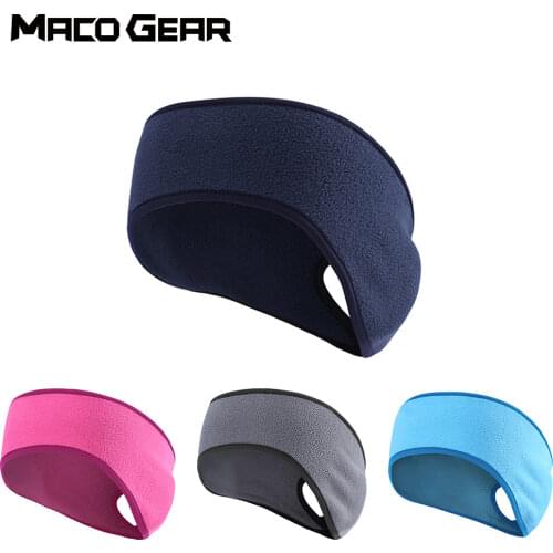 Sports Winter Hair Bandage Warmer Ear-Cover Polar Fleece Bicycle Ski Running Tennis Yoga Gym Fitness Elastic Snowboard Headband