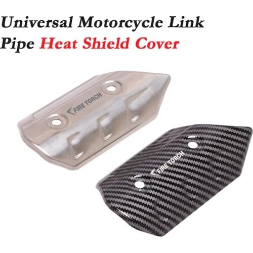 Universal Motorcycle Exhaust Mid Connection Link Pipe Protector Heat Shield Cover Anti-Scalding Shell For Honda KAWASAKI Yamaha