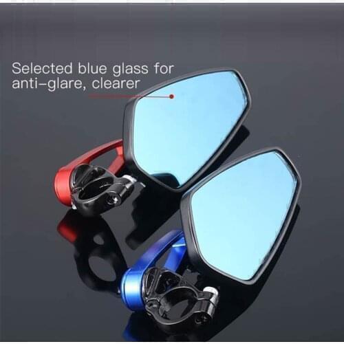 Universal Motorcycle Handle Bar End Rearview Side Mirrors For honda sh 125 biz 125 x adv dio 34 rebel 250 cbr1100xx torneo