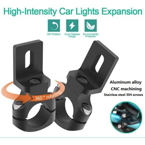 Universal Handlebar 22mm 7/8inch Motorcycle Headlight Bracket Spotlight Mount Holder Tube Clamp for Cafe Racer Chopper