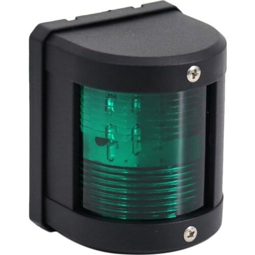 Waterproof 12V LED GREEN Stern Light Side Mount 135° Navigation Light