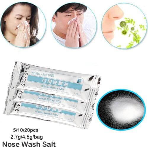 Adults Nose Wash Salt Rinse Saline Flush the Nasal Cavity Allergic Rhinitis Dedicated Nose Cleanser Irrigator Sinusite Neti Pot