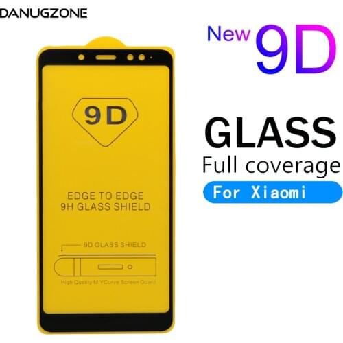2PCS/Lot 9D Tempered Glass Full Screen Protector For Xiaomi Mi A2 Lite A1 A3 5X 6 6X Play F1 F2 X2 Tempered Glass Film Cover