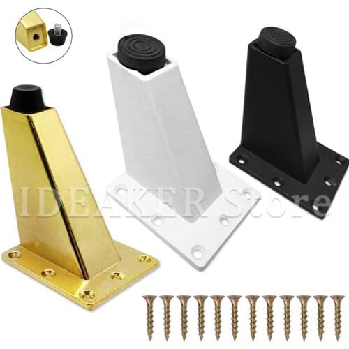 1/4pcs Oblique Furniture Legs Modern Practical Cupboard Feet As Sofa Office Couch Cabinet TV Stand Wardrobe Legs Aluminum Alloy