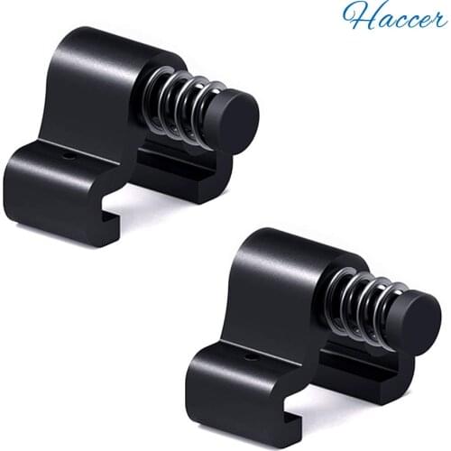Haccer 2 Pack Barn Door Stopper for 40mm Width Flat Track Adjustable Door Stoppers
