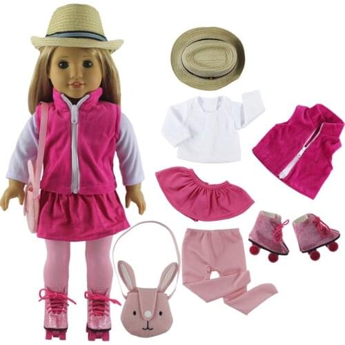 2020 New 1 Set Doll Clothes Outfit for 18 Inch American Doll Many Style for Choice X127