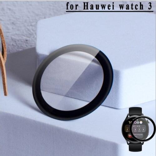 3D Curved Soft Edge Protective Film Cover Protection For Huawei watch 3 Smartwatch Full Display Screen Protector (Not Tempered)
