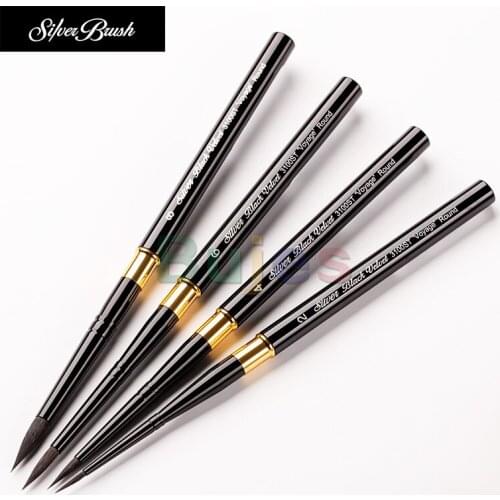 Black Velvet Watercolor Brush,Portable Travel Squirrel Mixed Hair Brush,3100ST Series Squirrel Brush,Acrylic Paint Brushes