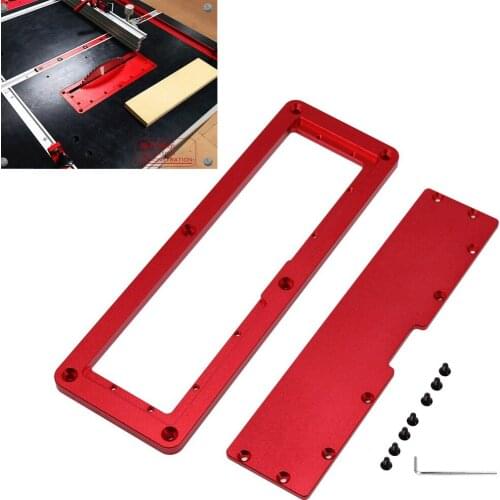 Electric Circular Saw Flip Plate table chamfering board Aluminium Insert Plate For Woodworking Work Bench