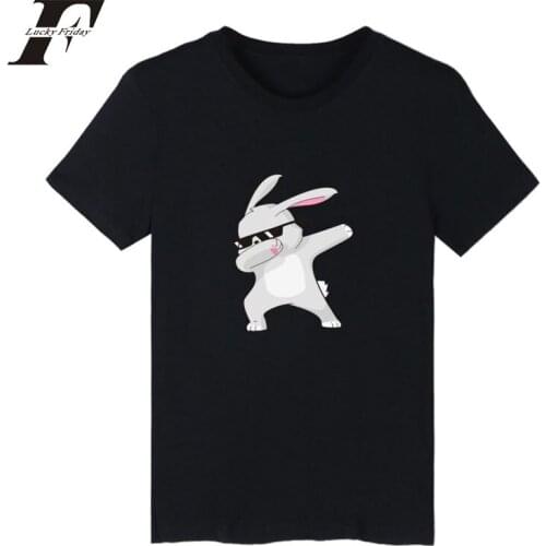 LUCKYFRIDAYF 2017 Dabbing T-shirt Funny t shirts Aminals Summer Short Sleeve T-shirt Plus size Men women CottonO Neck 4xl