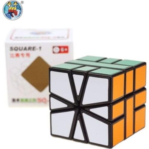 Shensghou SQ1 Square-1 Magic Cube Black 57mm Plastic Speed Puzzle Twisty Learning & Educational Kids Toys Square 1 SQ-1