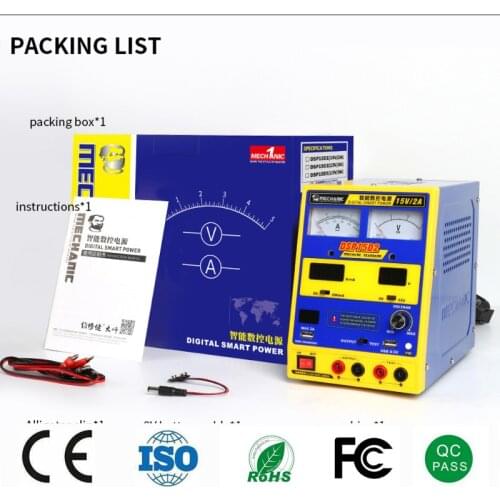 Mechanic Digital Smart DC Power Supply DSP15D5 DSP15D2 DSP15D3 Adjustable Voltage Regulator Boot Iphone Without Battery