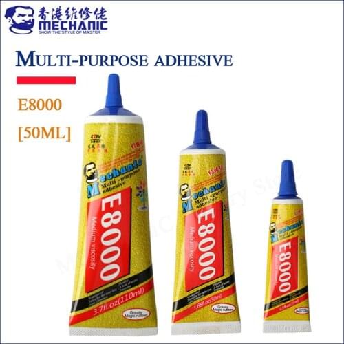 MECHANIC Strong Glue Instant Glue Clothes Fabric Clear Leather Adhesive Jewelry Stationery Phone Screen Instant Glue E8000 Glue