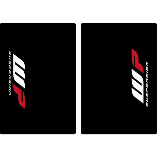 WP Suspension Bike Bicycle Upper Forks Decal Stickers Graphic Set Adhesive Black 2 Pcs