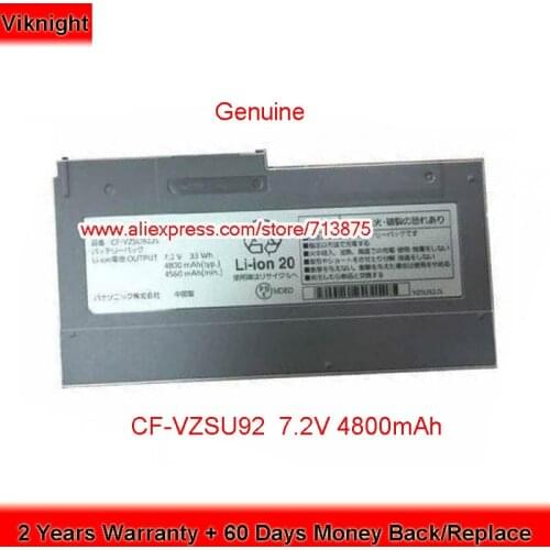 Genuine 7.2V 4800mAh CF-VZSU92R CF-VZSU92 Battery for Panasonic CF-MX4 CF-MX3 CF-MX5
