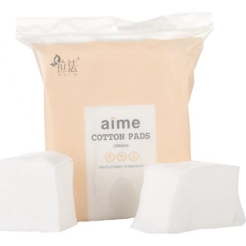 1000Pcs/Set Disposable Makeup Cotton Wipes Soft Makeup Remover Pads Ultrathin Facial Cleansing Paper Wipe Make Up Tool