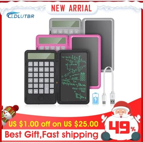 LCD Writing Tablet Drawing Tablets Graphic Tablets Handwriting Pads Electronic Graphic Board with Calculator Function Handheld