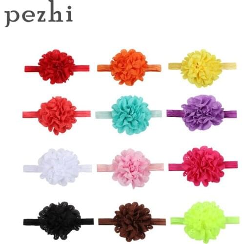 Newborn Rose Headbands Elastic Hair Ring Hairbands Headpieces Turban Kids Lace Hair Hoop Flower Hair Accessories Headwear