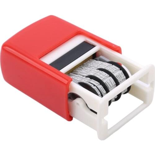Multipurpose Flip Stamp Rolling Plastic Stamp English Letter Number Emboss Diy Scrapbooking Roller Stationery