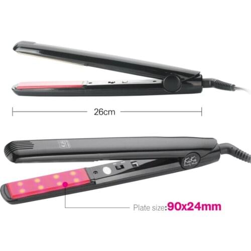 Professional style curler Ultrasonic Infrared hot comb Hair Straightener LCD Display Treatment Hair Iron hair straightener