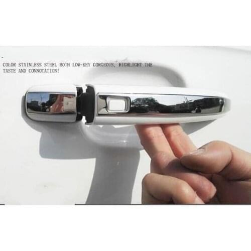 4pcs stainless steel car door handle protection sticker decoration cover for Audi Q5/Q3/A4L/A3/A1/S5