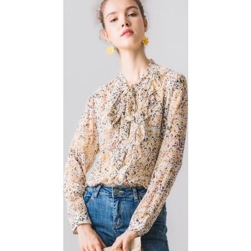 Summer Natural Silk Plus Size Top 100% Mulberry Silk Women Loose Long Sleeve Blouse M L XL FREE SHIPPING