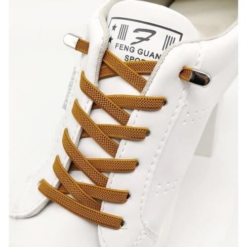 1 Pair Elastic Lazy Shoelaces Leisure Sneakers Quick Safety Flat Simple Metal Clip Shoe lace