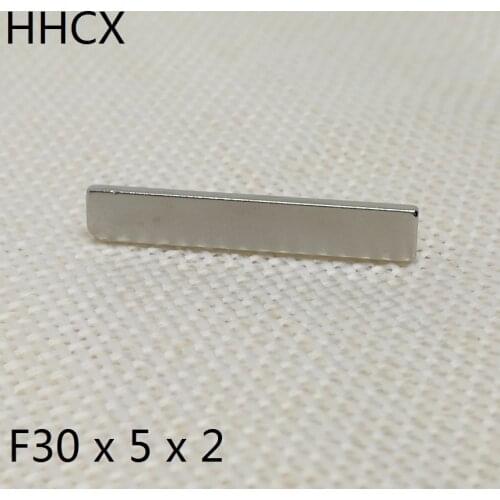 10 20 50 100pcs/lot Block Magnet 30*5*2 N35 NdFeB Rare Earth Magnet 30x5x2 Neodymium Magnets 30 x 5 x 2 for moto