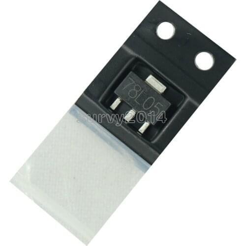 10pcs 78L05 SOT89 SOT-89 SOT SMD 5V three-terminal regulator patch transistor
