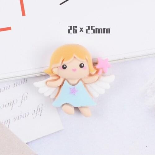 100pcs Cartoons Angel Charms For Slime Supplies Resin Decor For Slime DIY Filler Addition Accessories Toys For Children