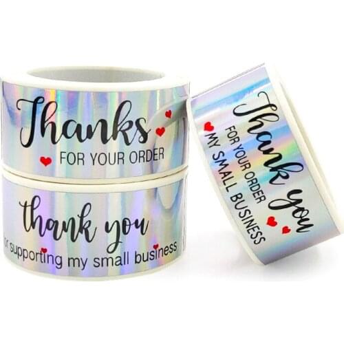 120pcs Gift Stickers Paper Sealing Stickers Adhesive Packing Label Sticker Thank You FOR YOUR ORDER Handicrafts Decorative