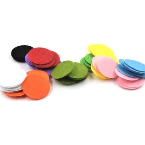200pcs Color25mm round non-woven fabric markers for sewing dolls, scrapbook decoration accessories, craft sticker patches