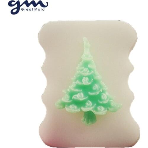 2017 Christmas Tree DIY Soap Mold Handmade Silicone Mold for Natural Soap