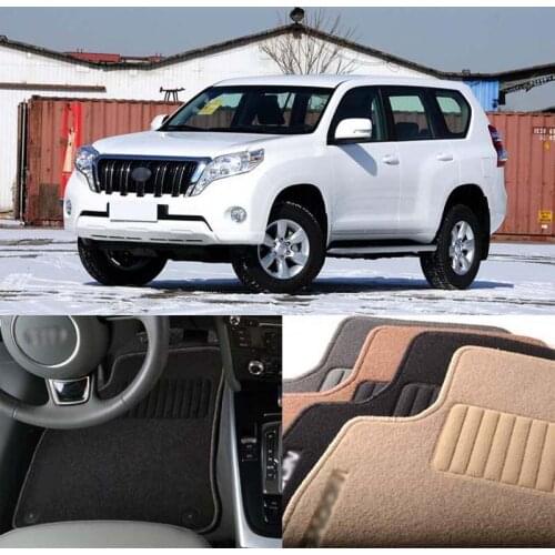 5pcs Premium Auto Fabric Nylon Anti-slip Floor Mats Carpet For Toyota Prado 2014-2020