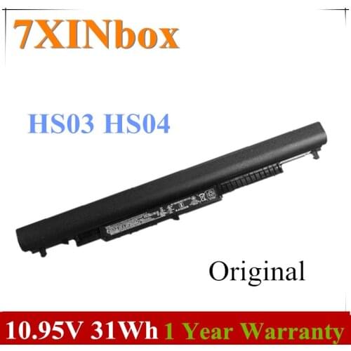 7XINbox 10.95V 31wh Original HS03 HS04 Laptop Battery For HP Pavilion 14-ac0XX 15-ac0XX 255 245 250 G4 240 HSTNN-LB6V