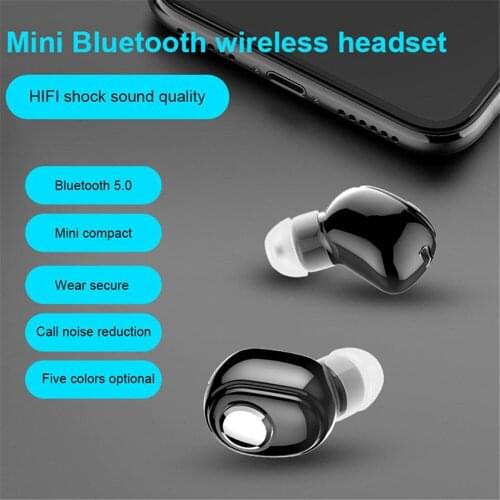 Bluetooth 5.0 Earphone Wireless Stereo Sport Earphones IPX5 Waterproof Noise Cancelling Earbuds Headset for iOS Android