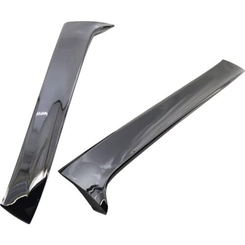 2Pcs Rear Window Side Spoiler Wing Custom Parts Auto Accessories for VW Golf 7 R Variant Wagen 2014 - 2017 Gloss Black