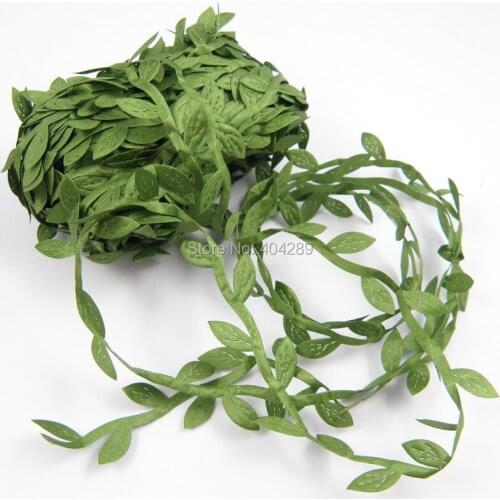 20m Artificial Green Flower Leaves Rattan DIY Garland Accessory For DIY handband Hair Accessory