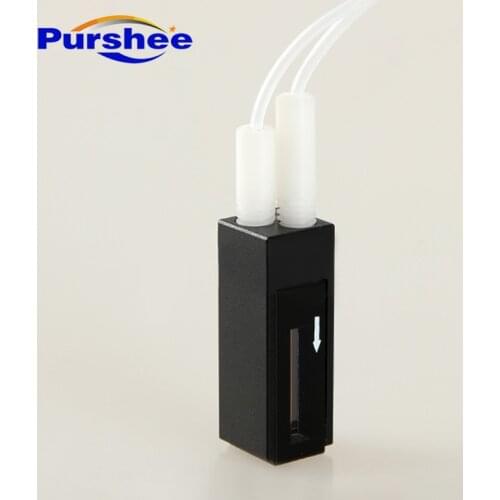 Quartz flow cuvette with M6 threaded connectors(800ul)