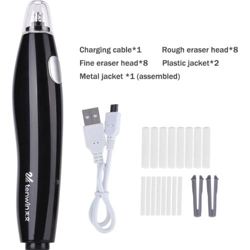 Professional Art Drawing Electric Eraser/Rubber High Light Sketch Eraser Auto Eraser USB Charged Eraser Electric Pencil Rubber