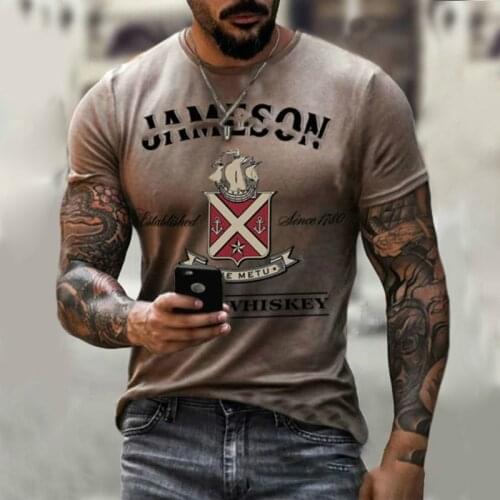 Summer new fashion mens letter printed T-shirt casual short-sleeved long-sleeved loose plus size T-shirt mens jacket polyester
