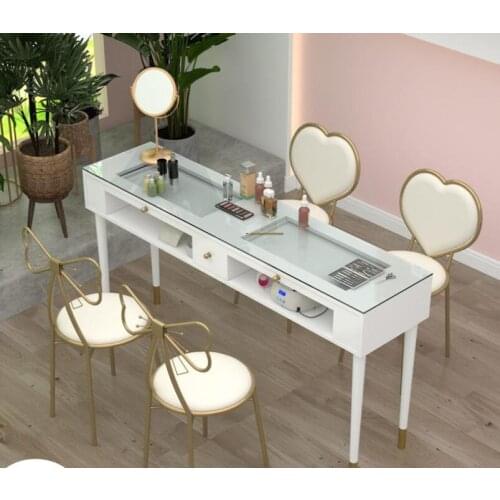 Manicure table and chair set special price economical Nordic single double net celebrity simple light luxury paint nail station