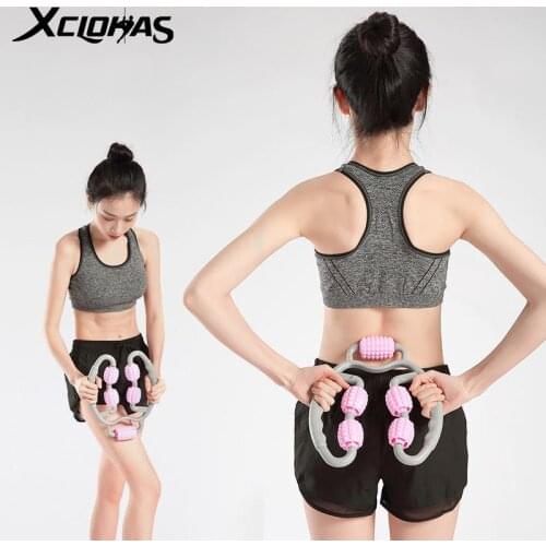 XC LOHAS U Shape Trigger Point Massage Roller Ring Clip Leg Massager Yoga Wheel Foam Roller Muscle Reformer Sports Relaxation