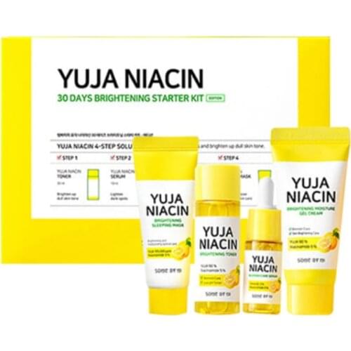 SOME BY MI Yuja Niacin 30 Days Brightening Starter Kit Whitening Cream Moisturizing Brighten Skin Antioxidant Sensitive Serum