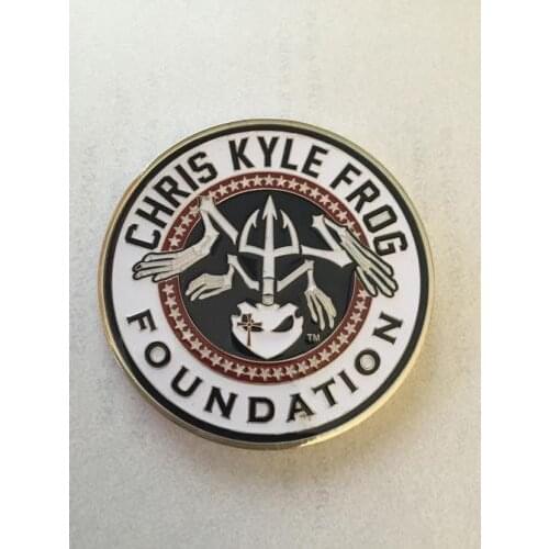 Low price custom coin badges High quality new Navy American Sniper Challenge Coin cheap custom paint badges coins