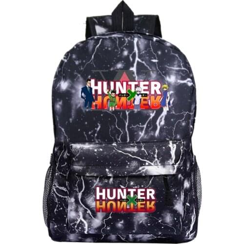 New Fashion Japan Anime Hunter X Hunter Backpack Killua Zaoldyeck Cartoon Cosplay Students Oxford Computer Bags Boys Mochila