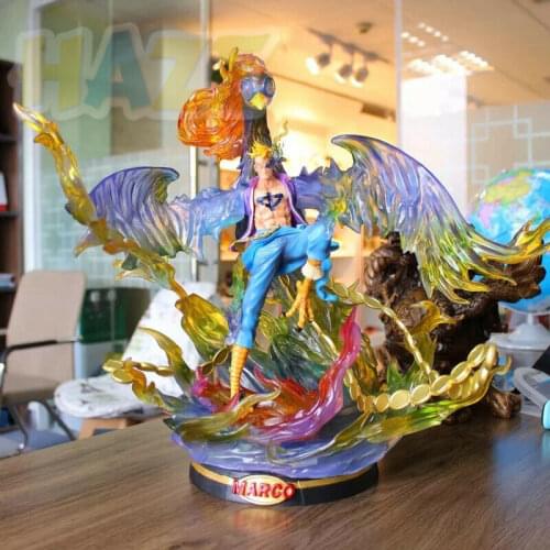 One Piece Phoenix Marco PVC Painted Super Statue PVC Action Figure Model Toys Collection Anime Figure Toys 40cm in Box