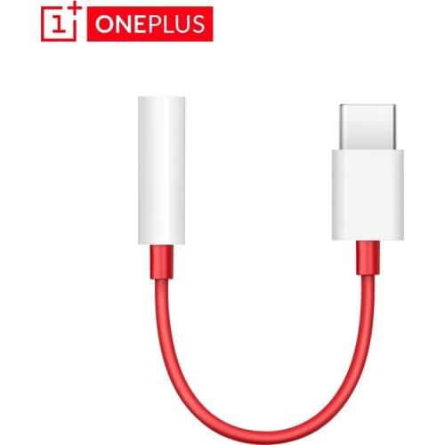 Original OnePlus 6T 7T 7 Pro usb Type C To 3.5mm Earphone Jack Adapter Aux Audio For OnePlus 8/8 Pro Nord usb-c converter cable