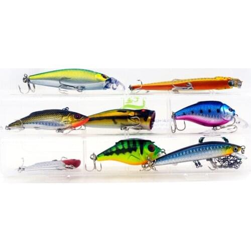 Luya Bait 16 Piece Set Freshwater Seawater Fake Bait Cocked Mouth Minobo Climbing VIB Fishing Bait Fishing Lure Kit Bait Pencil