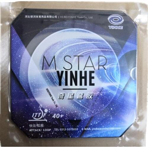 Yinhe M Star ATTACK Pips-In Table Tennis PingPong Rubber With Sponge Like NEO Hurricane 3 40+ Rubber with sponge